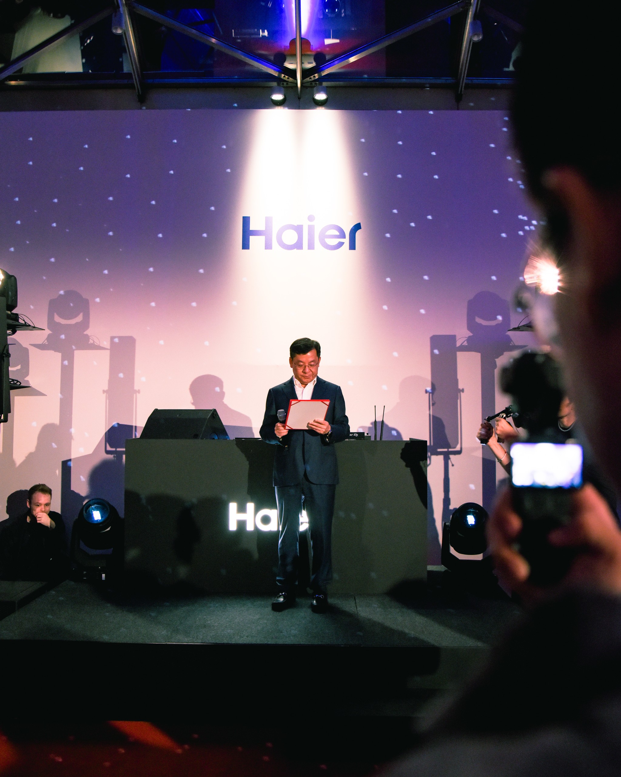 Haier Europe, Aura collection launch event in Berlin, 2026 — photo by Nudel Maschine