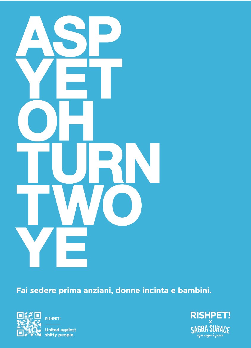 &ldquo;Let the elderly, pregnant women and kids sit first.&rdquo;